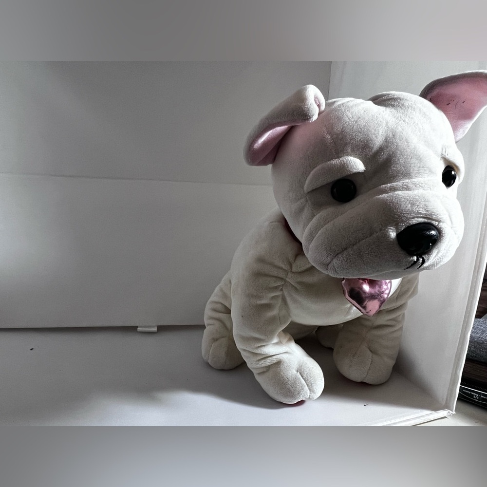 White and pink stuffed animal #stuffedanimals